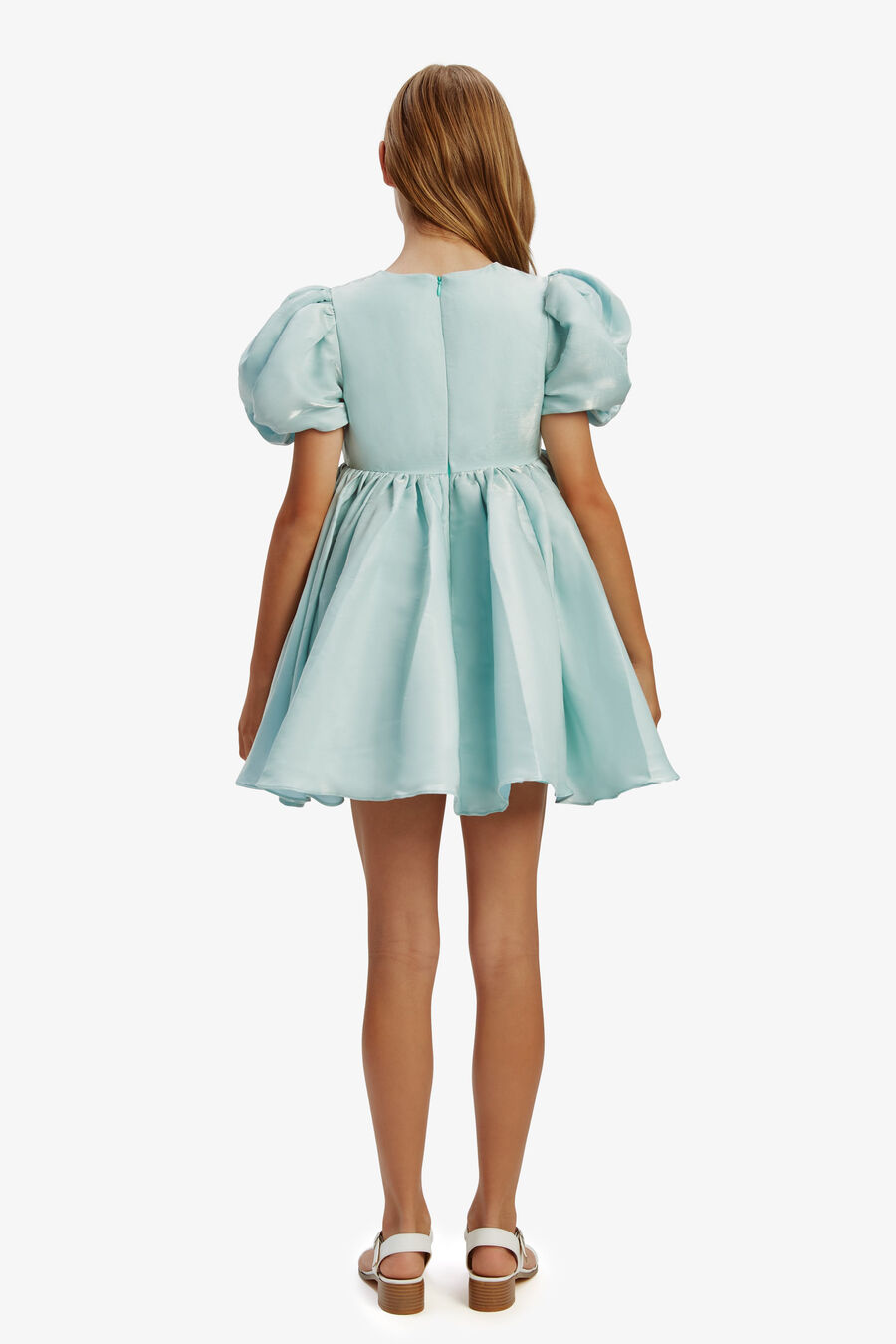 JULIET MINI DRESS in colour BIJOU BLUE