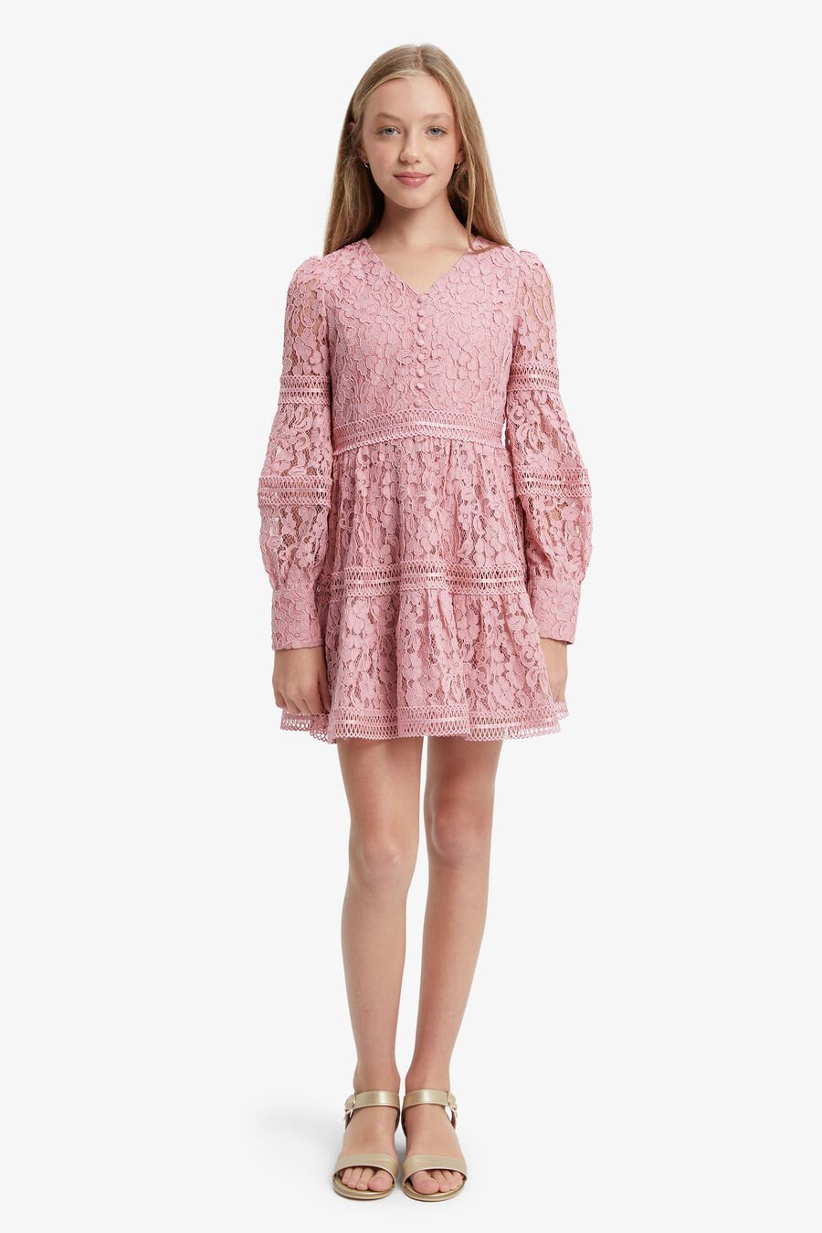 Girls Venice Lace Dress