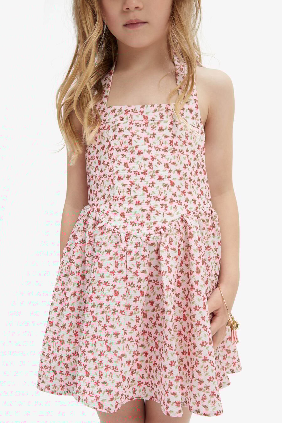 NAKITA DRESS in colour RED DITSY
