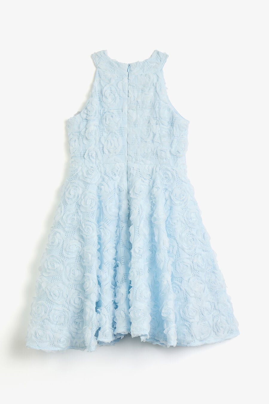 EMILY ROSETTE DRESS in colour Blue