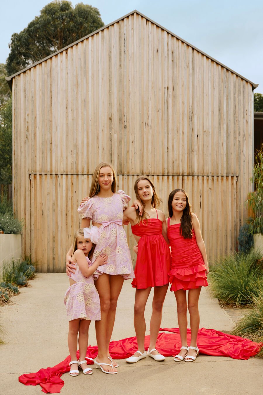 Girls Vieda Bow Front Playsuit