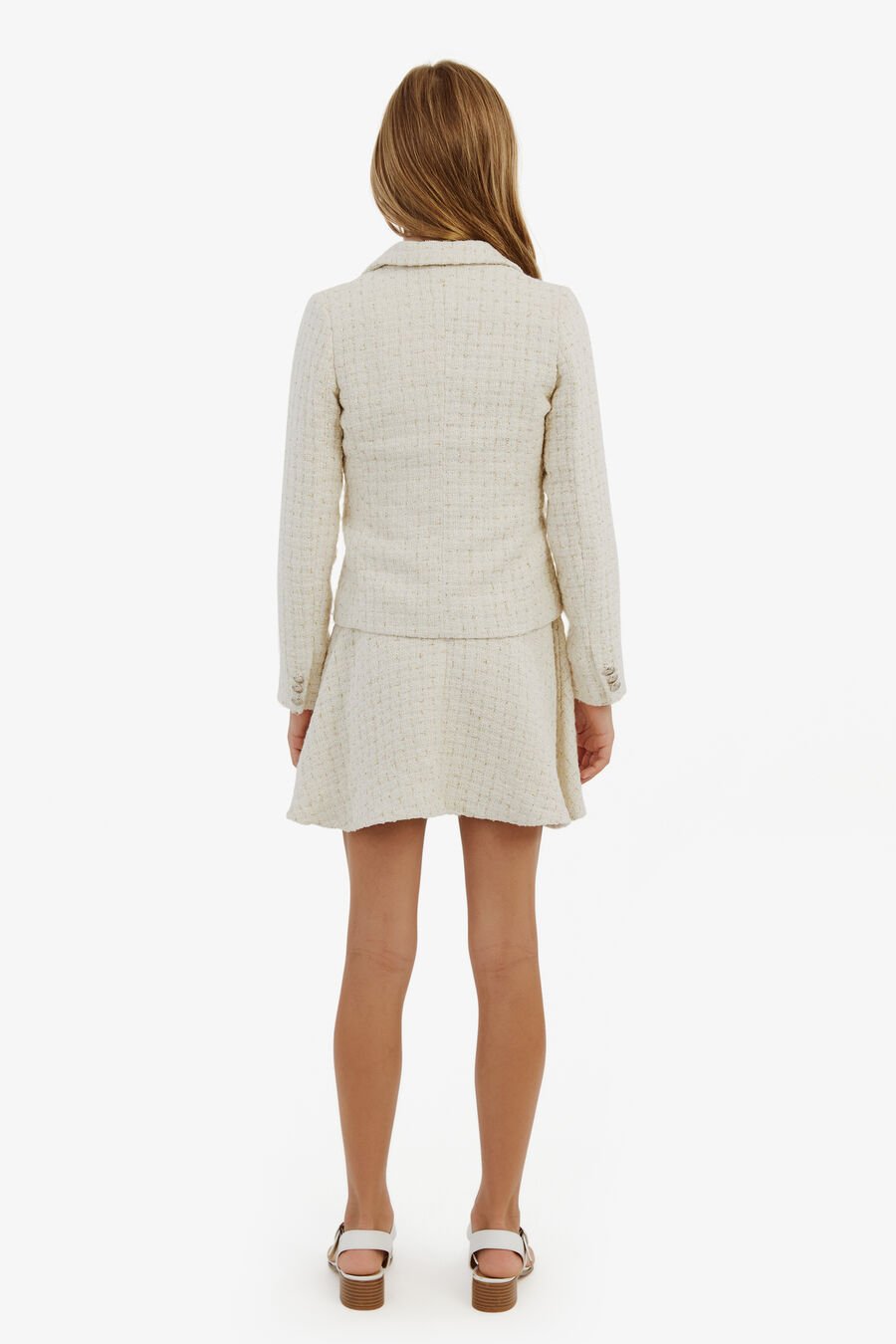 ROMA BOUCLE BLAZER in colour IVORY BCLE