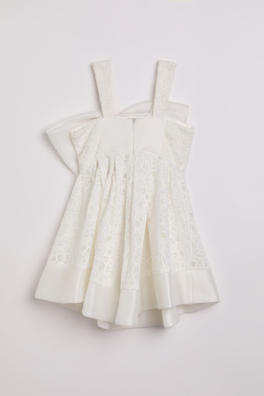 WILLOW BOW DRESS in colour ORCHIDWHT