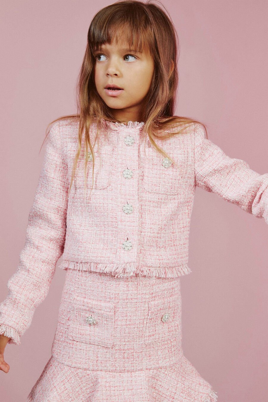 Girls Mischa Boucle Jacket