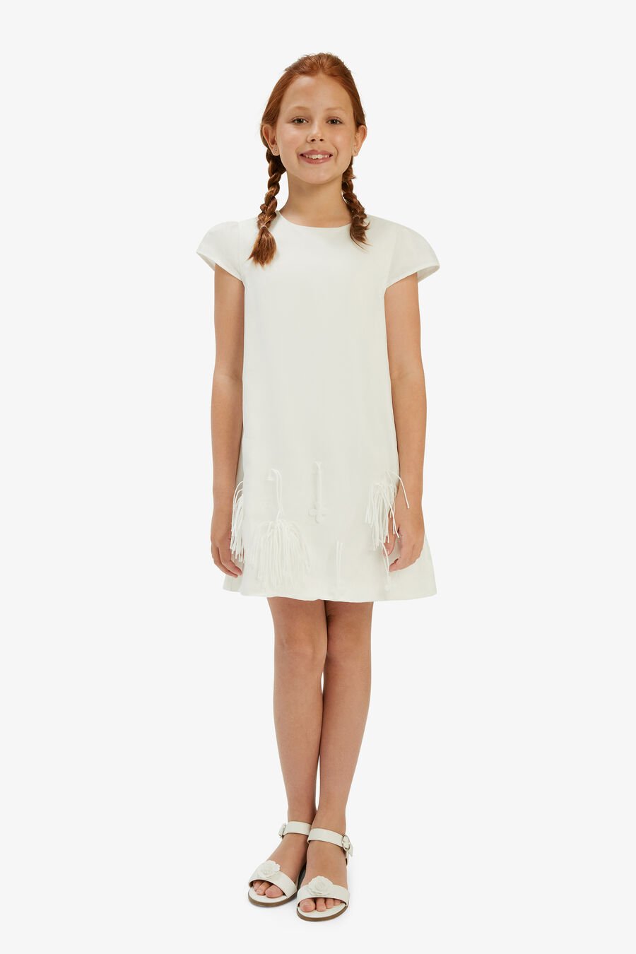 ZURI FLORAL DRESS in colour ORCHIDWHT