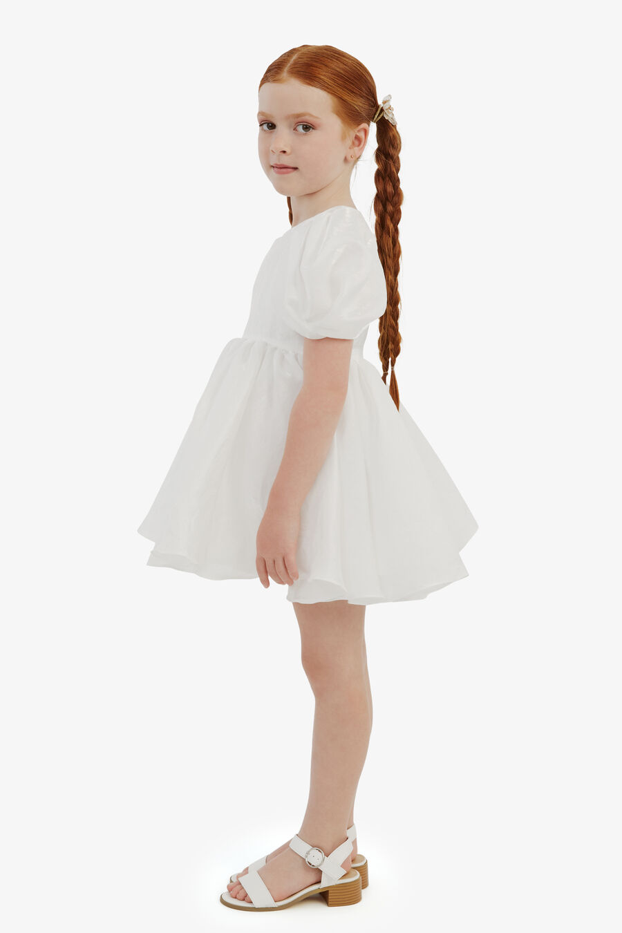 JULIET ORGANZA MINI DRESS in colour ORCHIDWHT