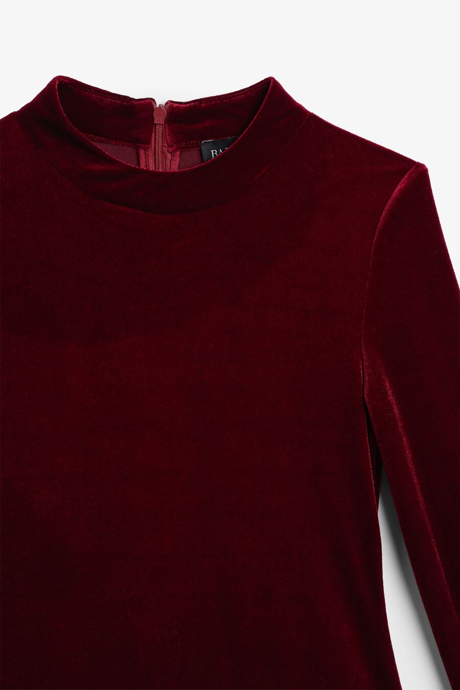 ANDI MINI BUBBLE DRESS in colour Burgundy