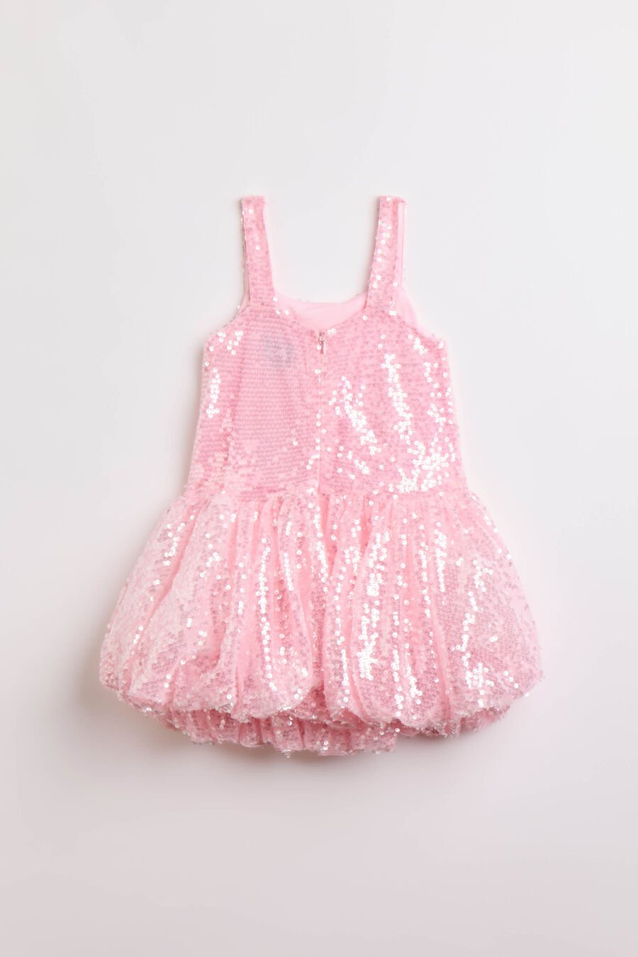 ALANNA MESH SEQUIN DRESS in colour Pink