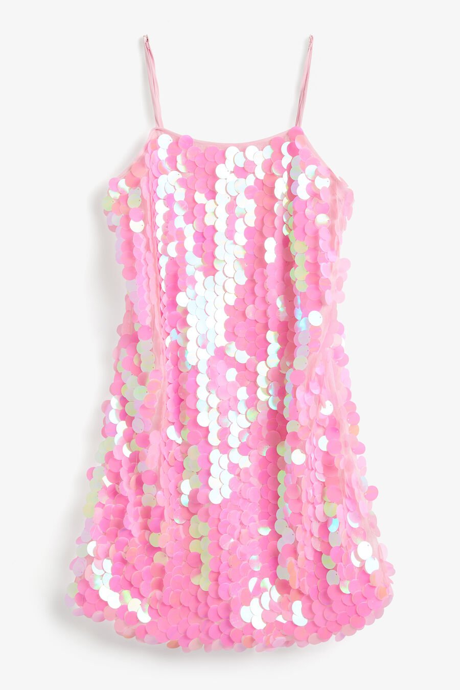BYRDIE SEQUIN MINI DRESS in colour PINK