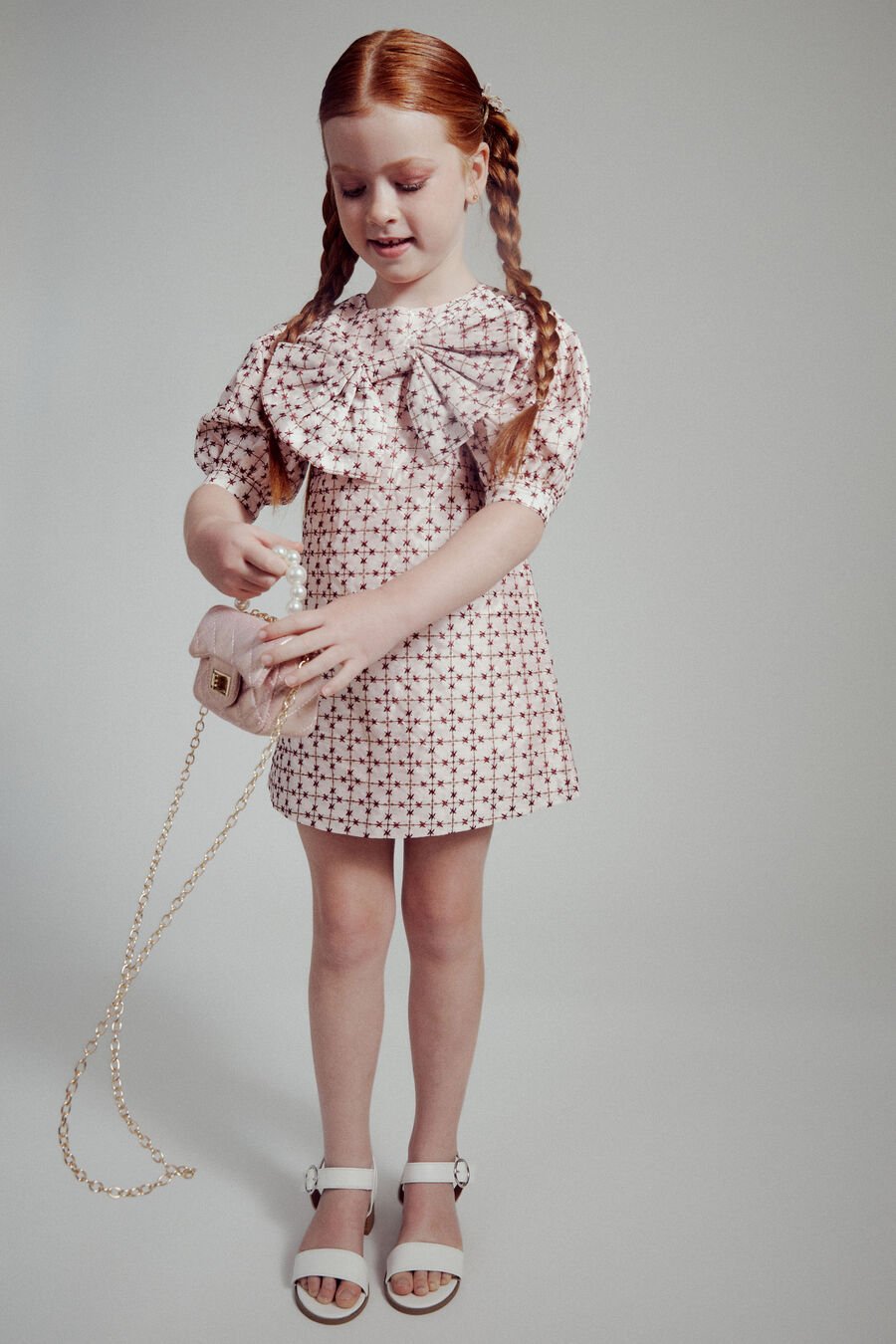 NOVELLA MINI DRESS in colour BEIGE STAR