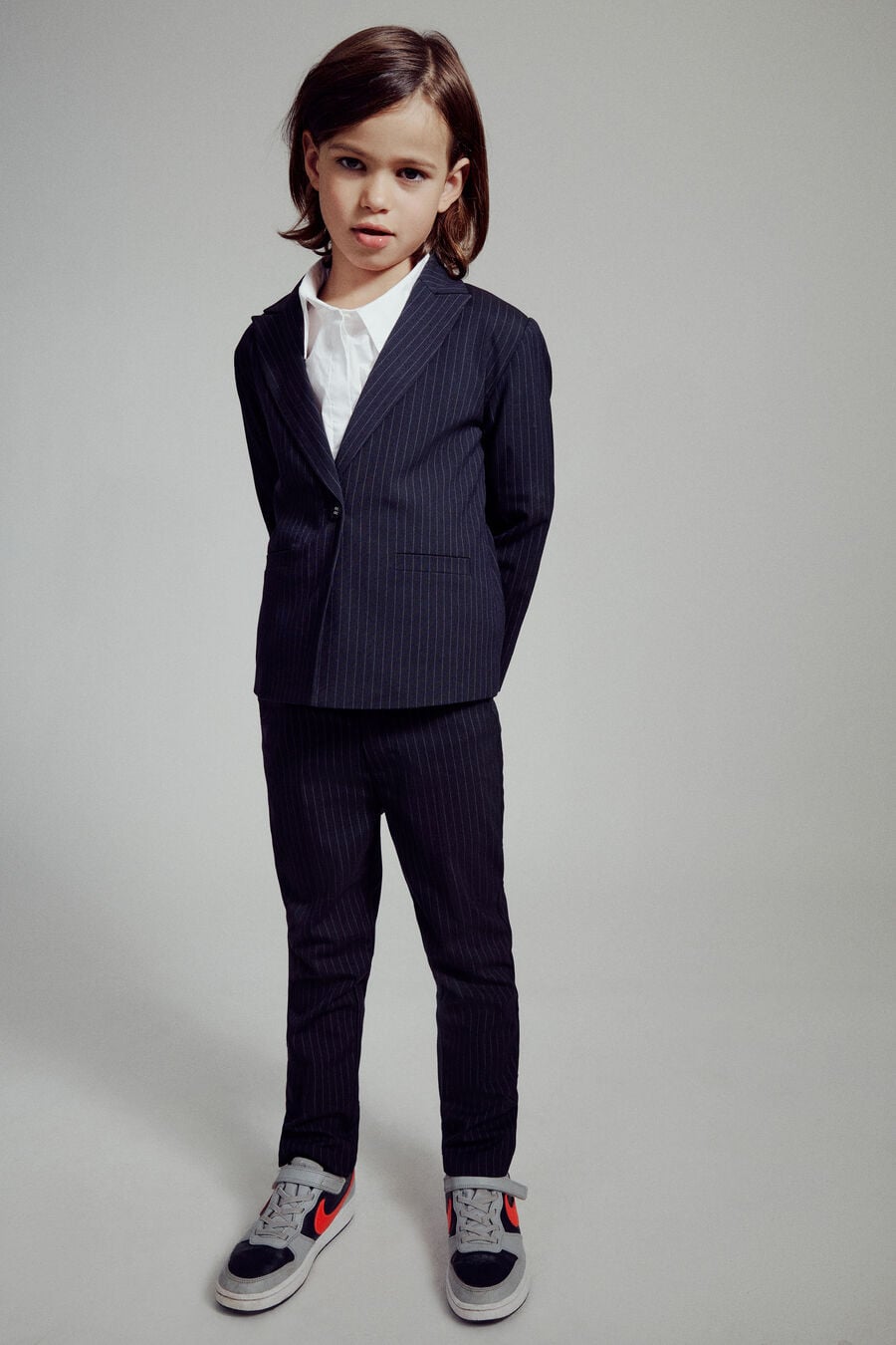 Boys Charles Pin Striped Pant