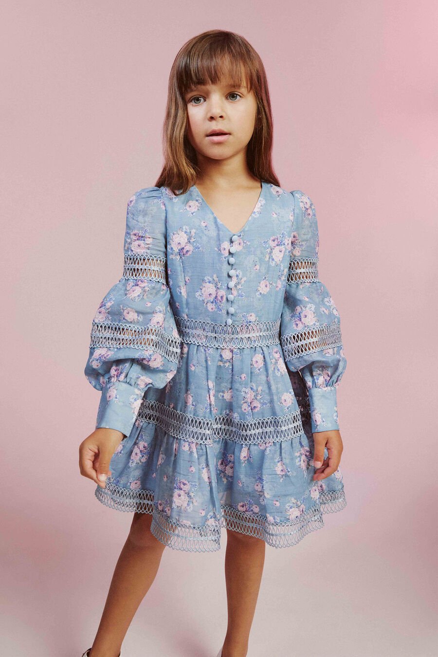 Girls Venice Floral Mini Dress