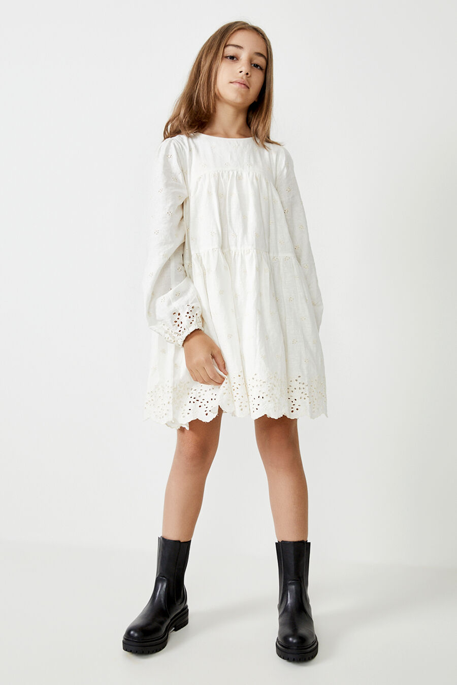 ARIANNA MINI DRESS in colour IVORY