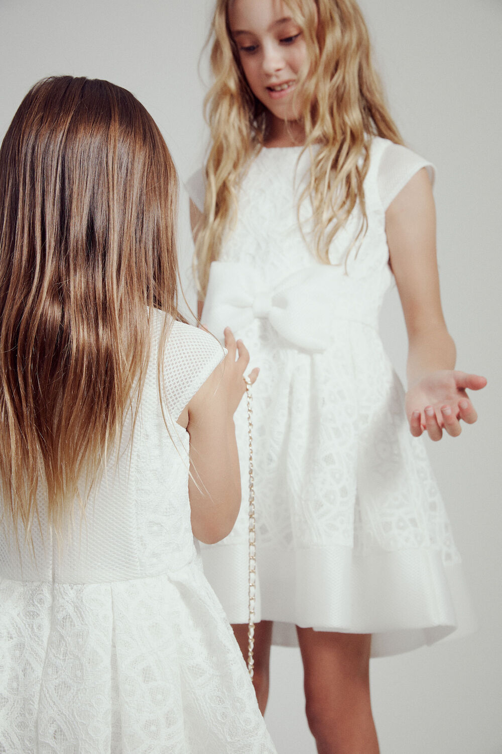 GIRLS AVA STARLET DRESS in colour SNOW WHITE