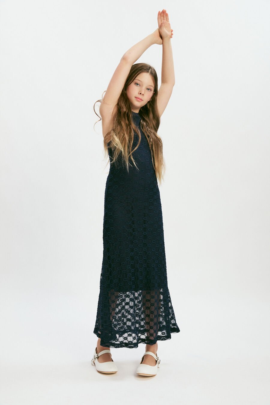 ALICE MIDI DRESS in colour NAVY
