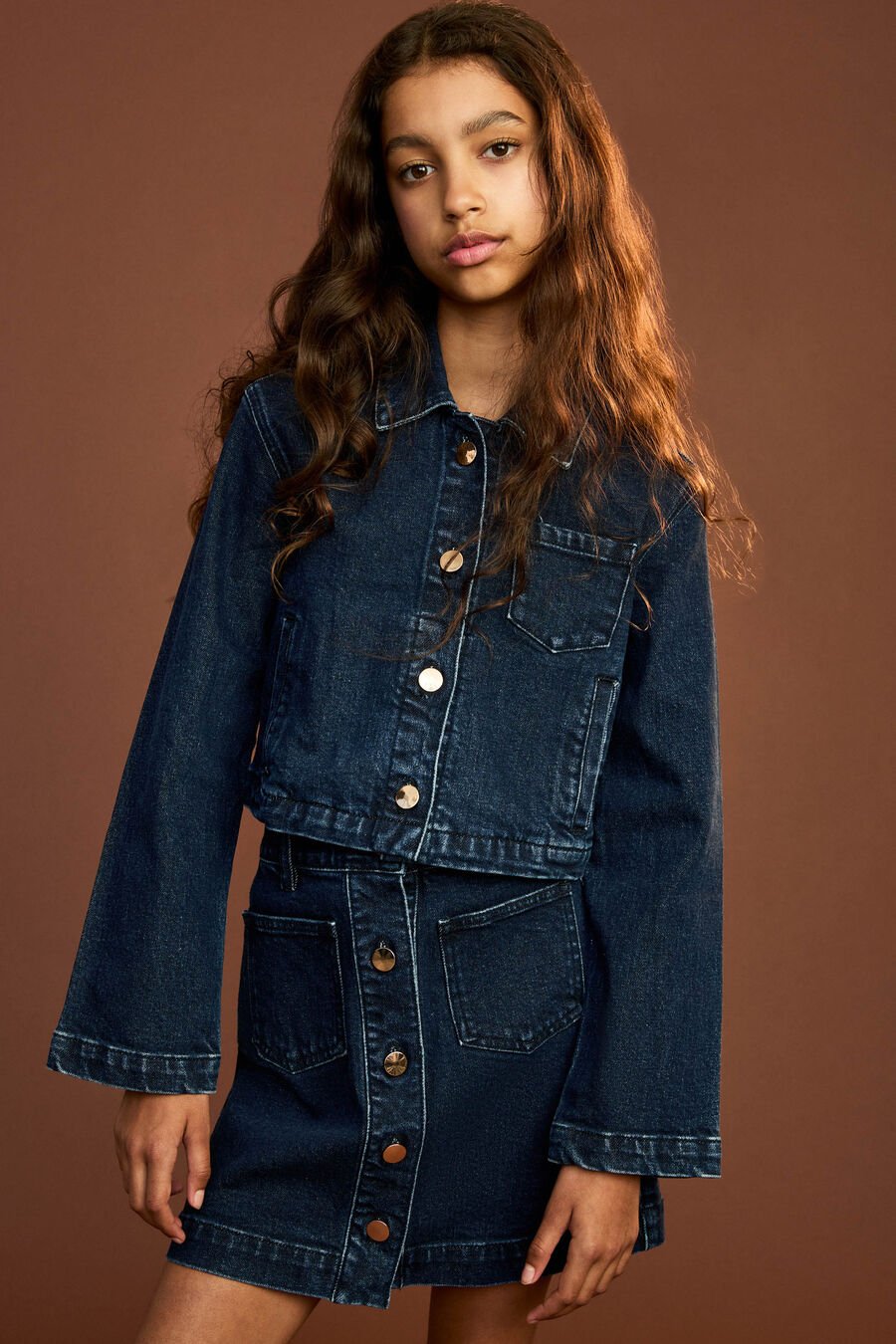 LORENZO DENIM SHIRT in colour Dark