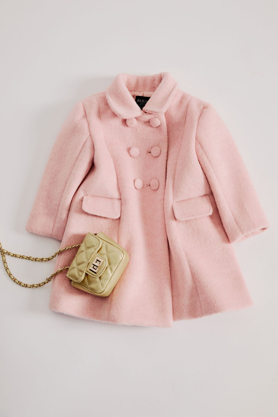 LEAH WOOL COAT in colour PINK