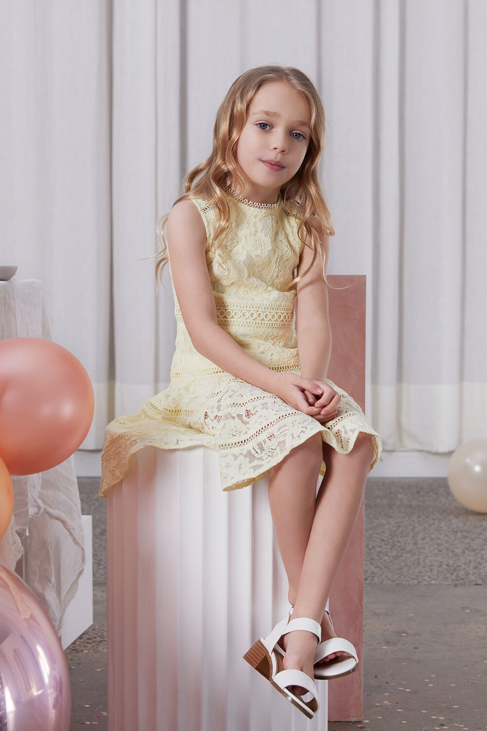 GIRLS ELISE LACE DRESS