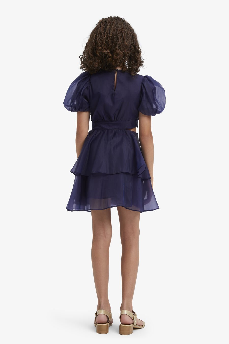 MAIA ORGANZA MINI DRESS in colour NAVY