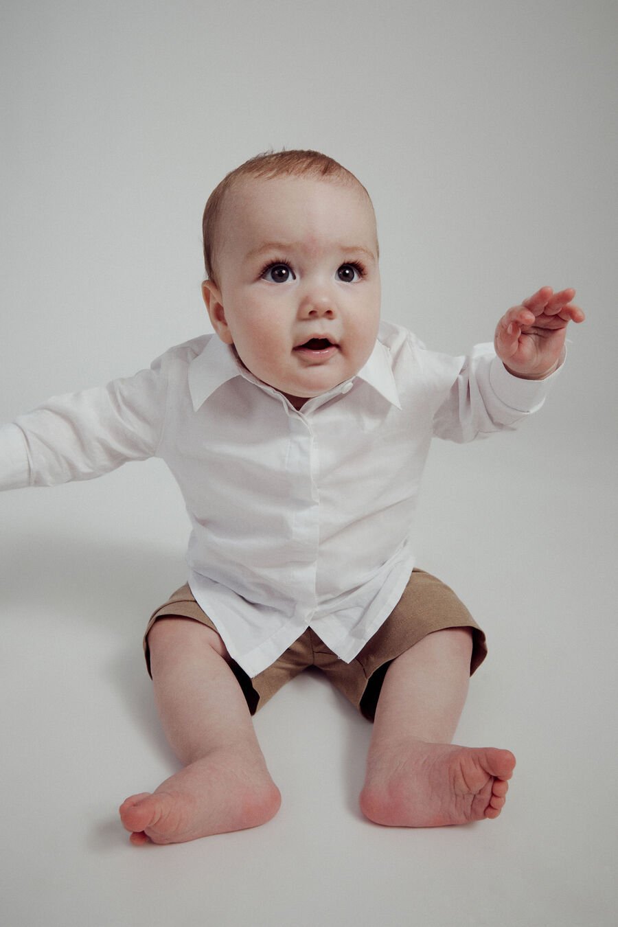 LAWRENCE BUTTON DOWN SHIRT in colour ORCHIDWHT