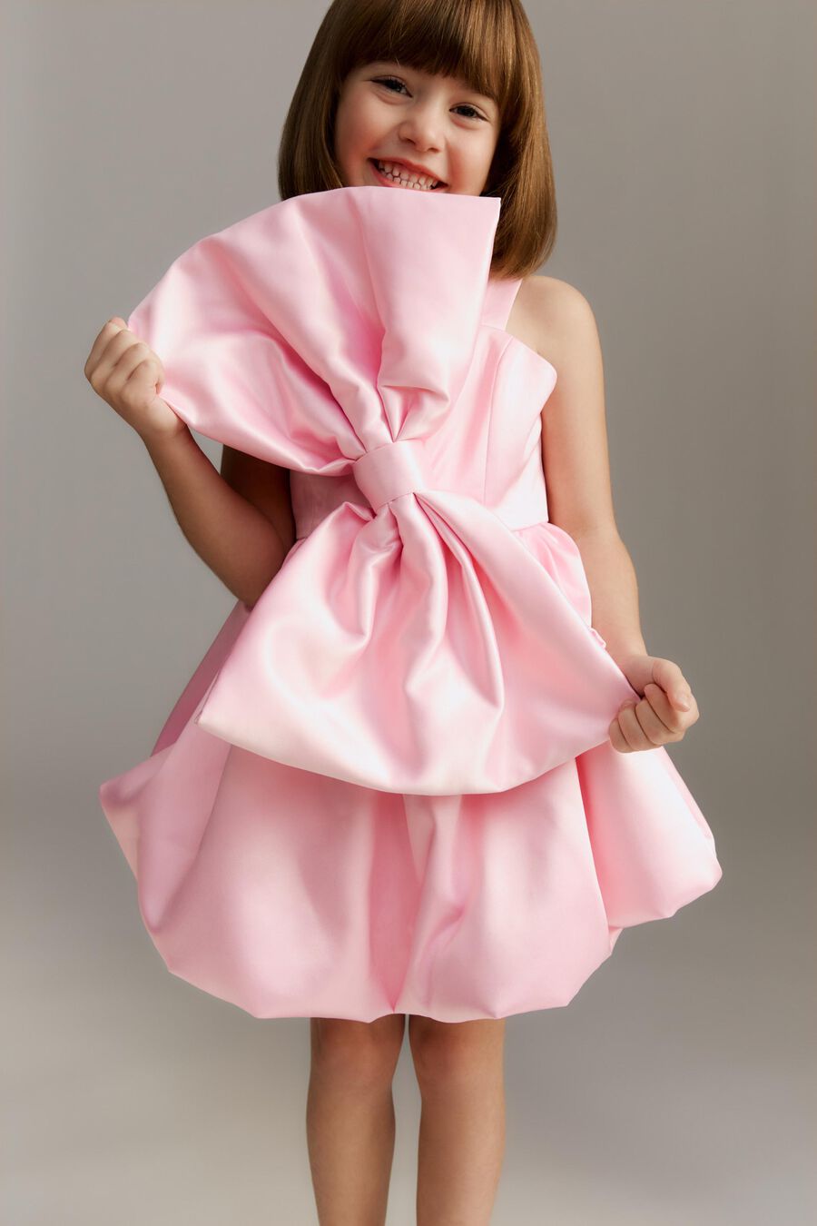 RAE BUBBLE MINI DRESS in colour PINK ICING