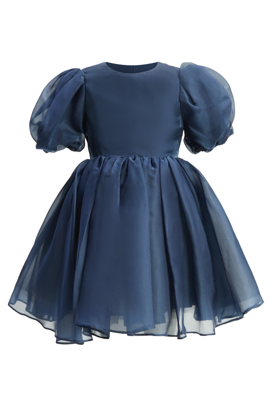 JULIET ORGANZA MINI DRESS in colour NAVY