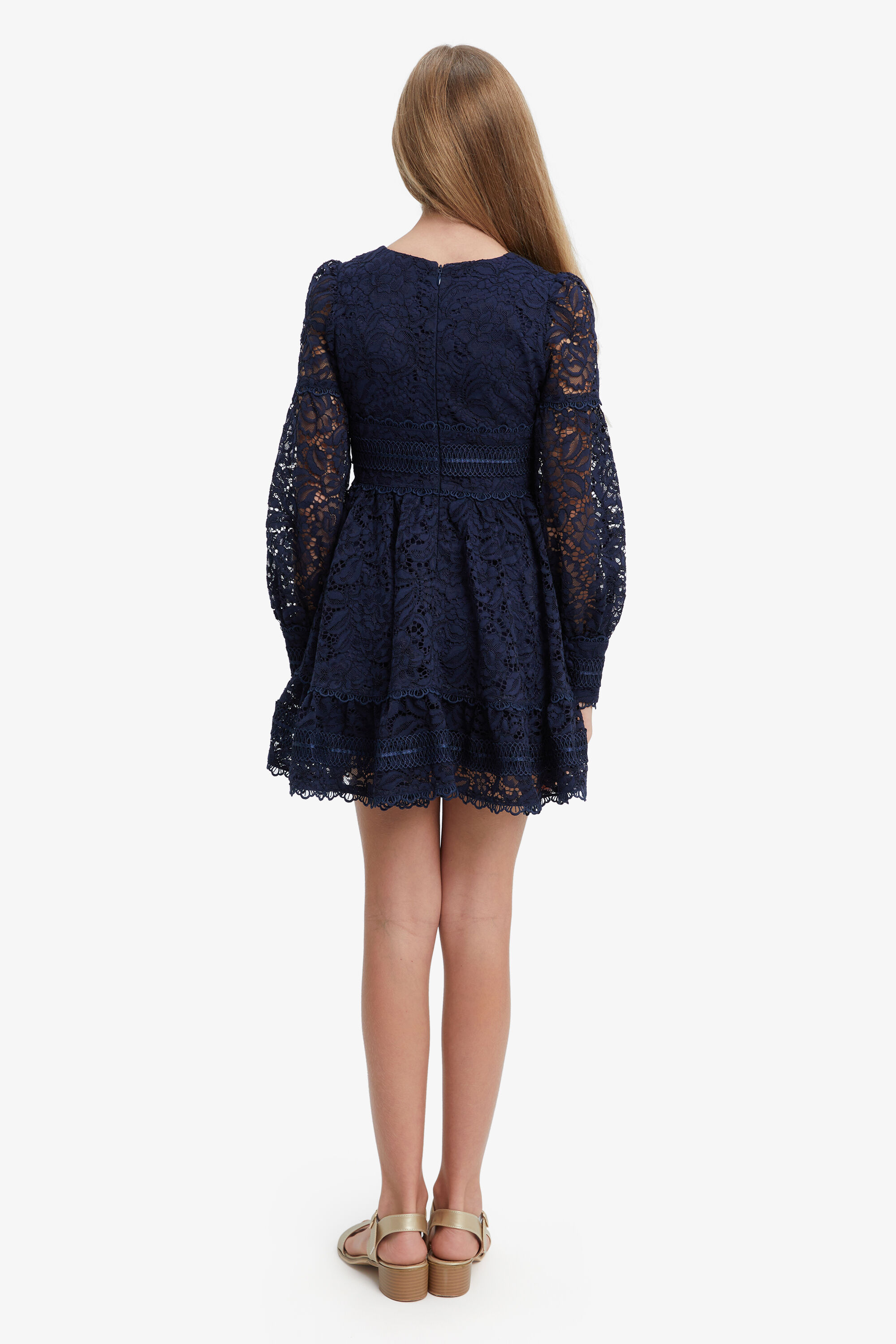 Dresses Shop Lace Bardot Junior Dresses Girls Venice Lace Mini