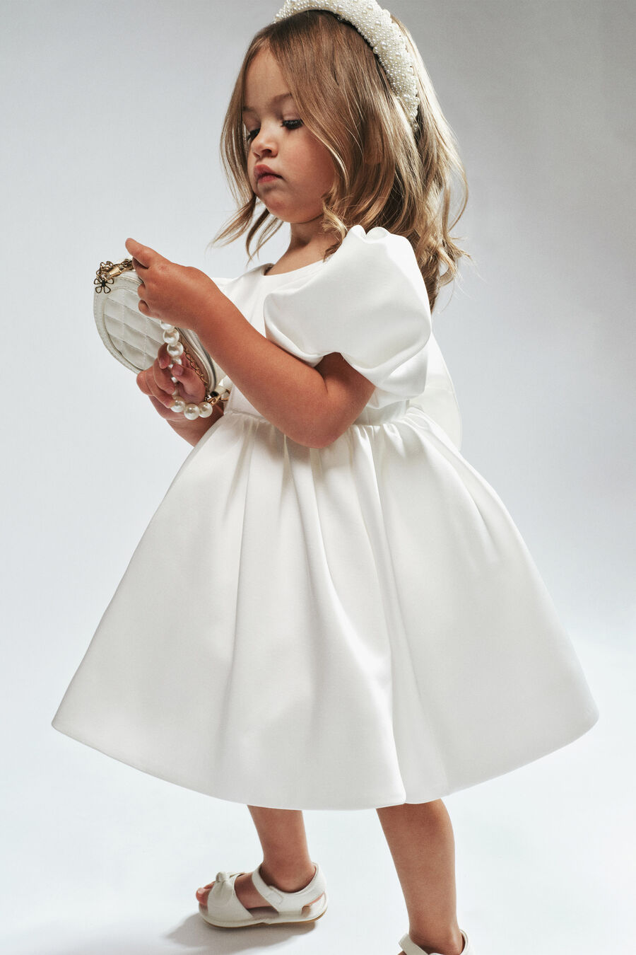 Baby Girl Taylin Satin Dress