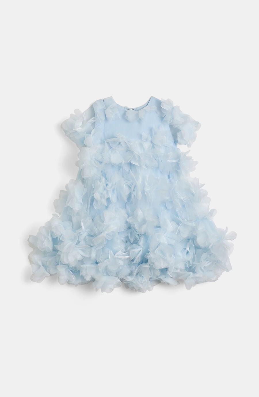 Girls Organza Flower Tiered Dress