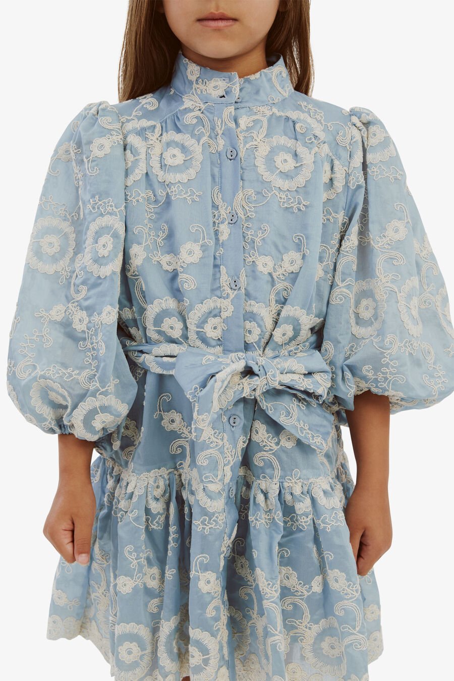 MILA MINI SHIRT DRESS in colour BABY BLUE