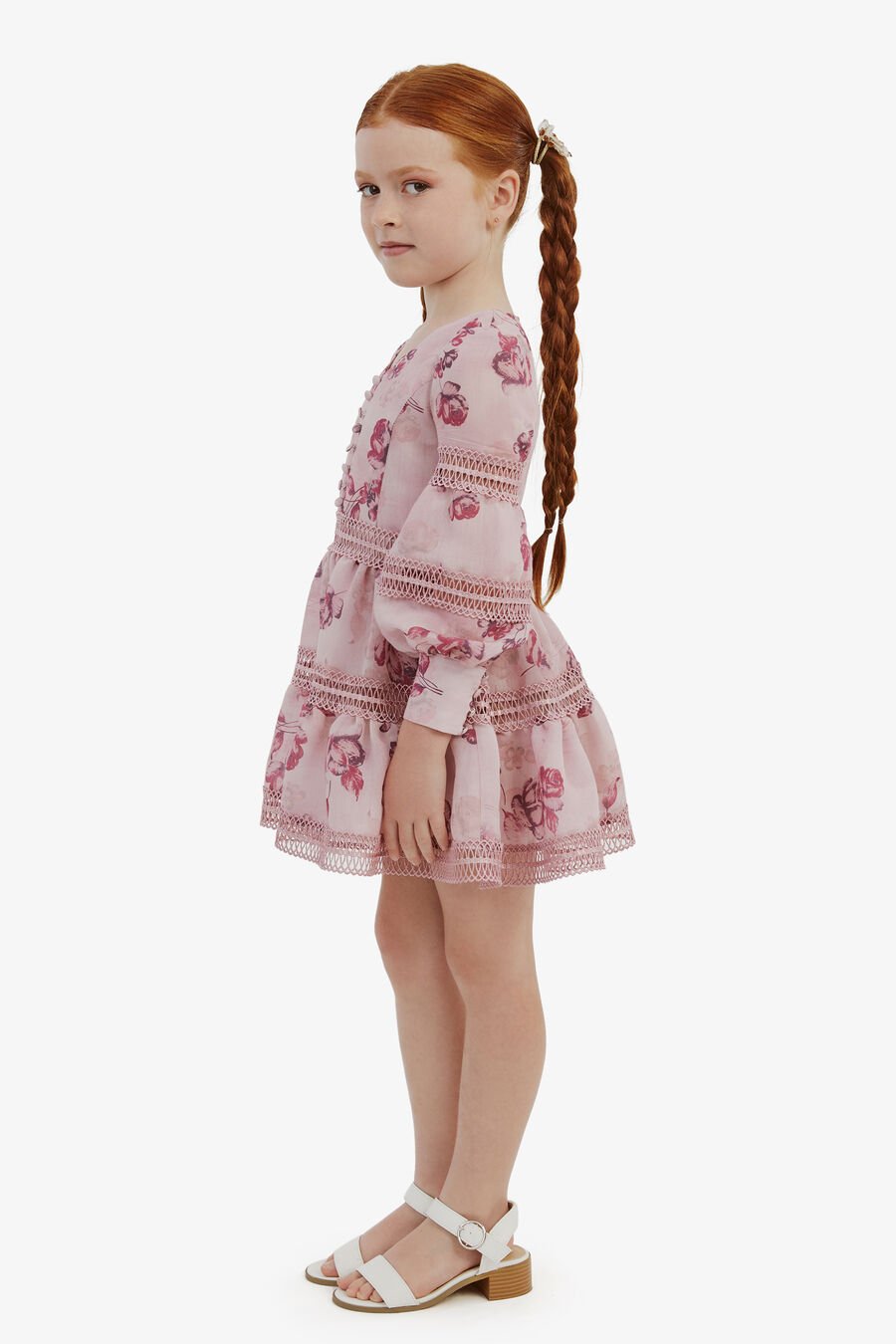 VENICE FLORAL MINI DRESS in colour PINK FLORA