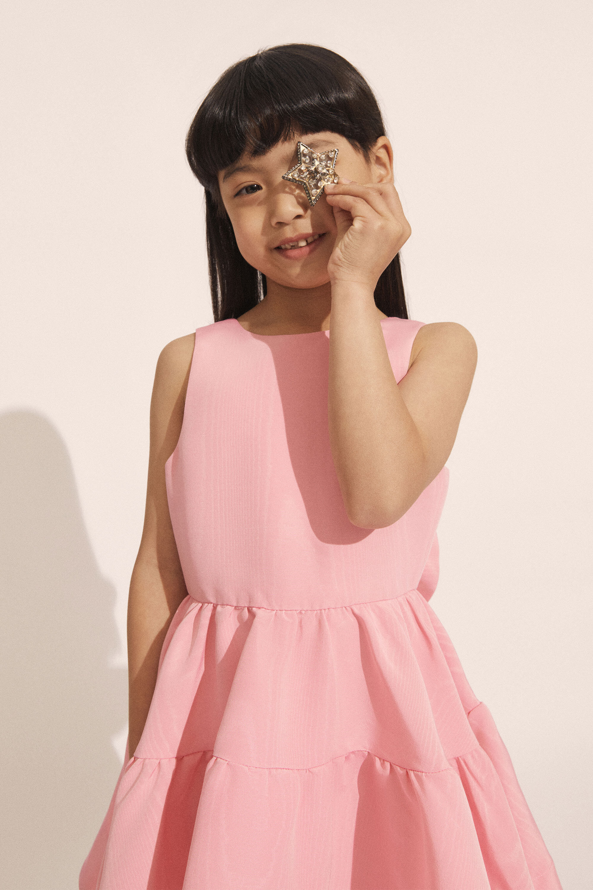 Girls Chiara Mini Dress In Bliss Pink | Bardot Junior