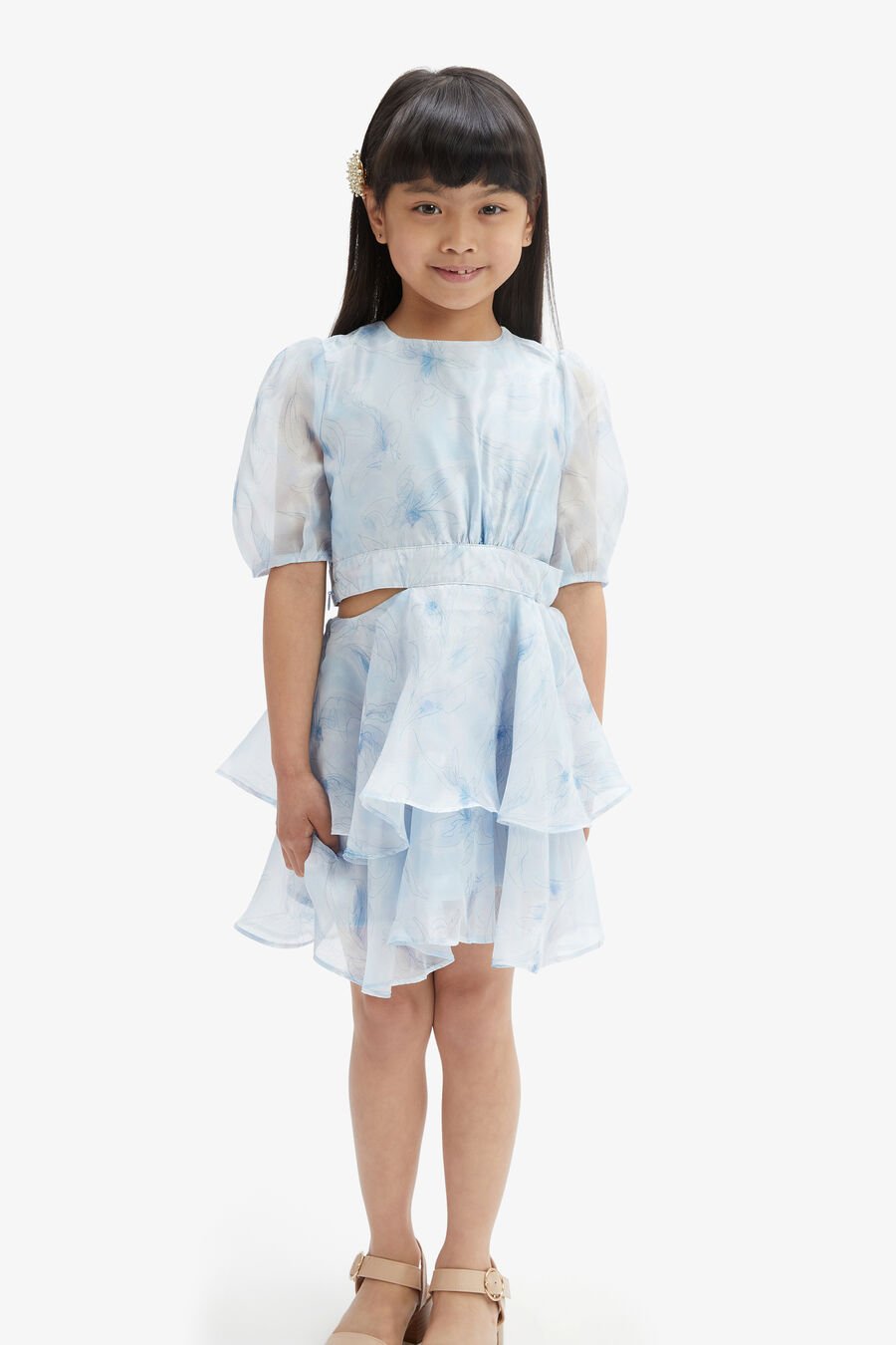 LUCIA MINI DRESS in colour BLUE INK
