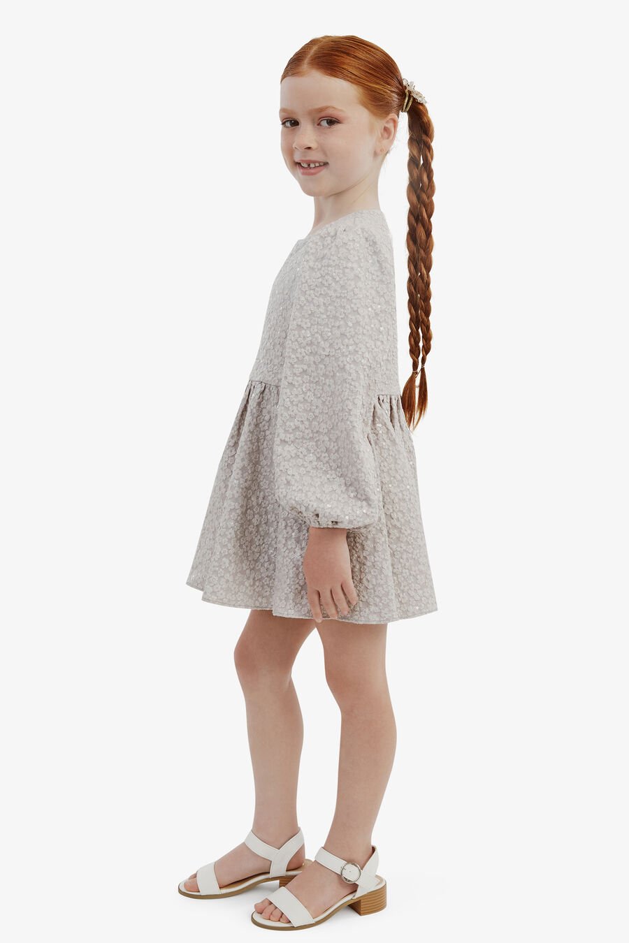 MIRAE MINI DRESS in colour SILVER