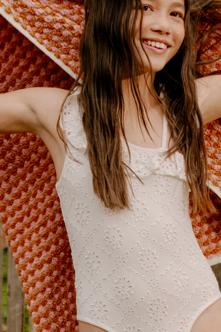 LUCILLE ONE PIECE SWIM in colour White