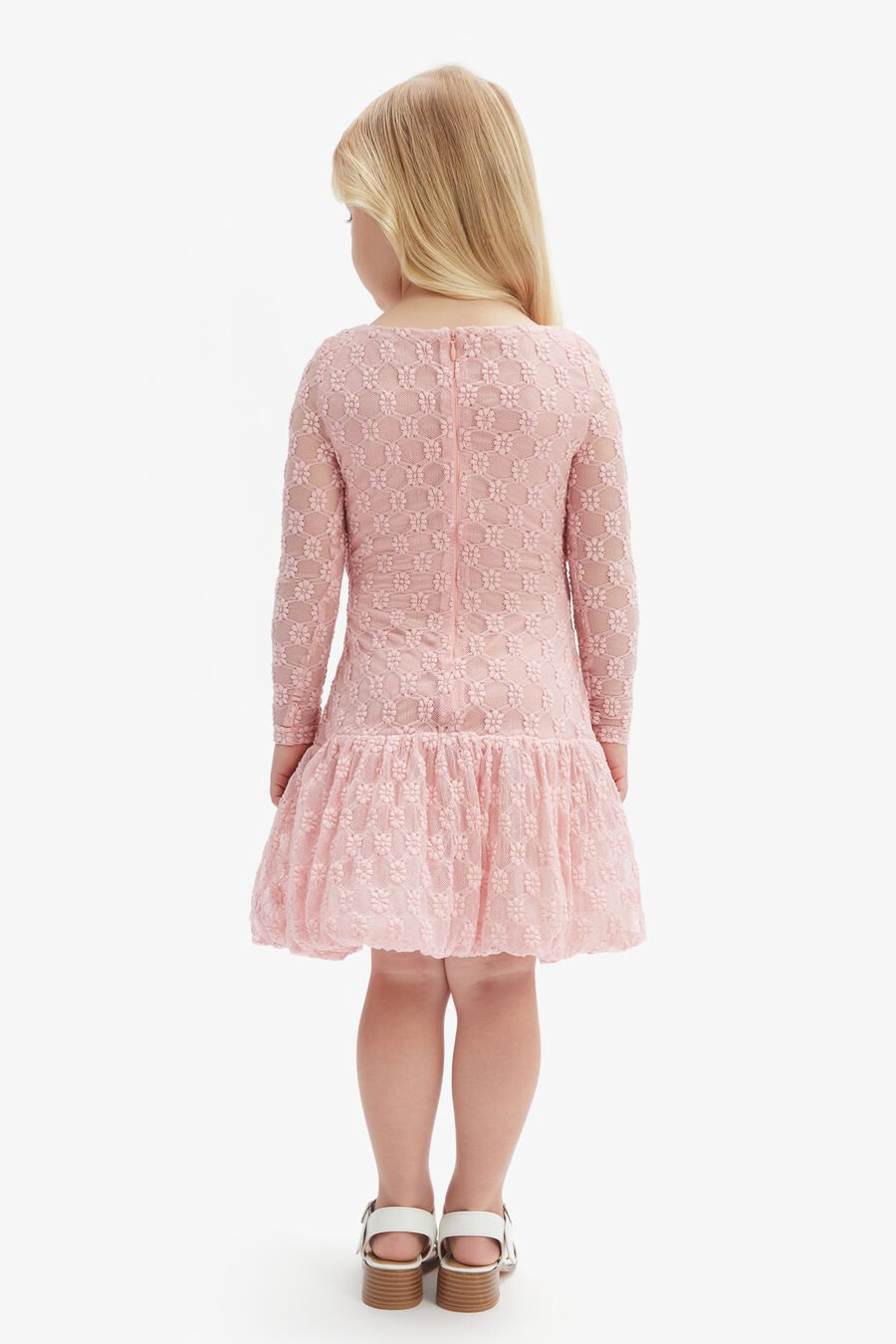 ROSALIE BUBBLE MINI DRESS in colour CLOUD PINK