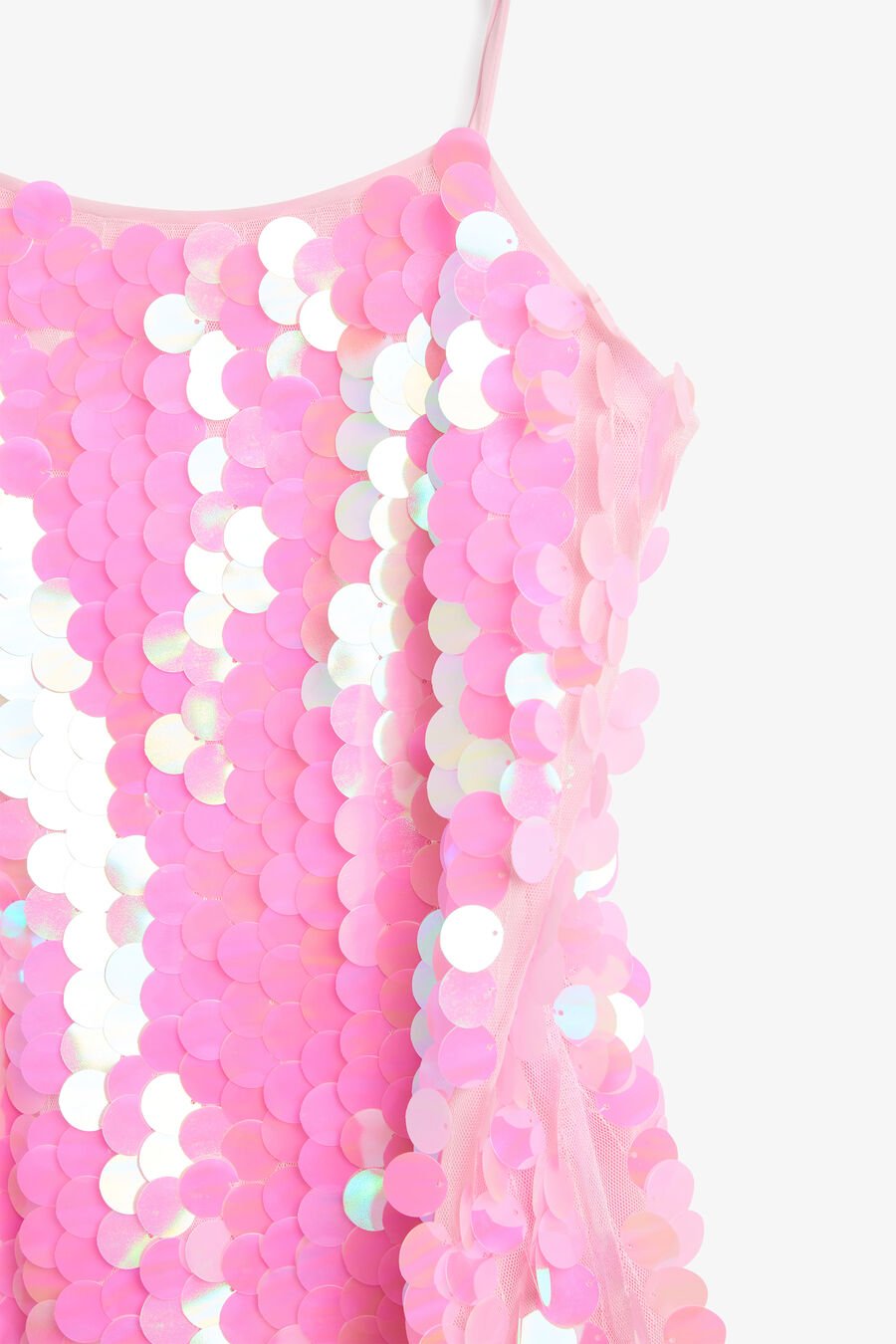 BYRDIE SEQUIN MINI DRESS in colour PINK