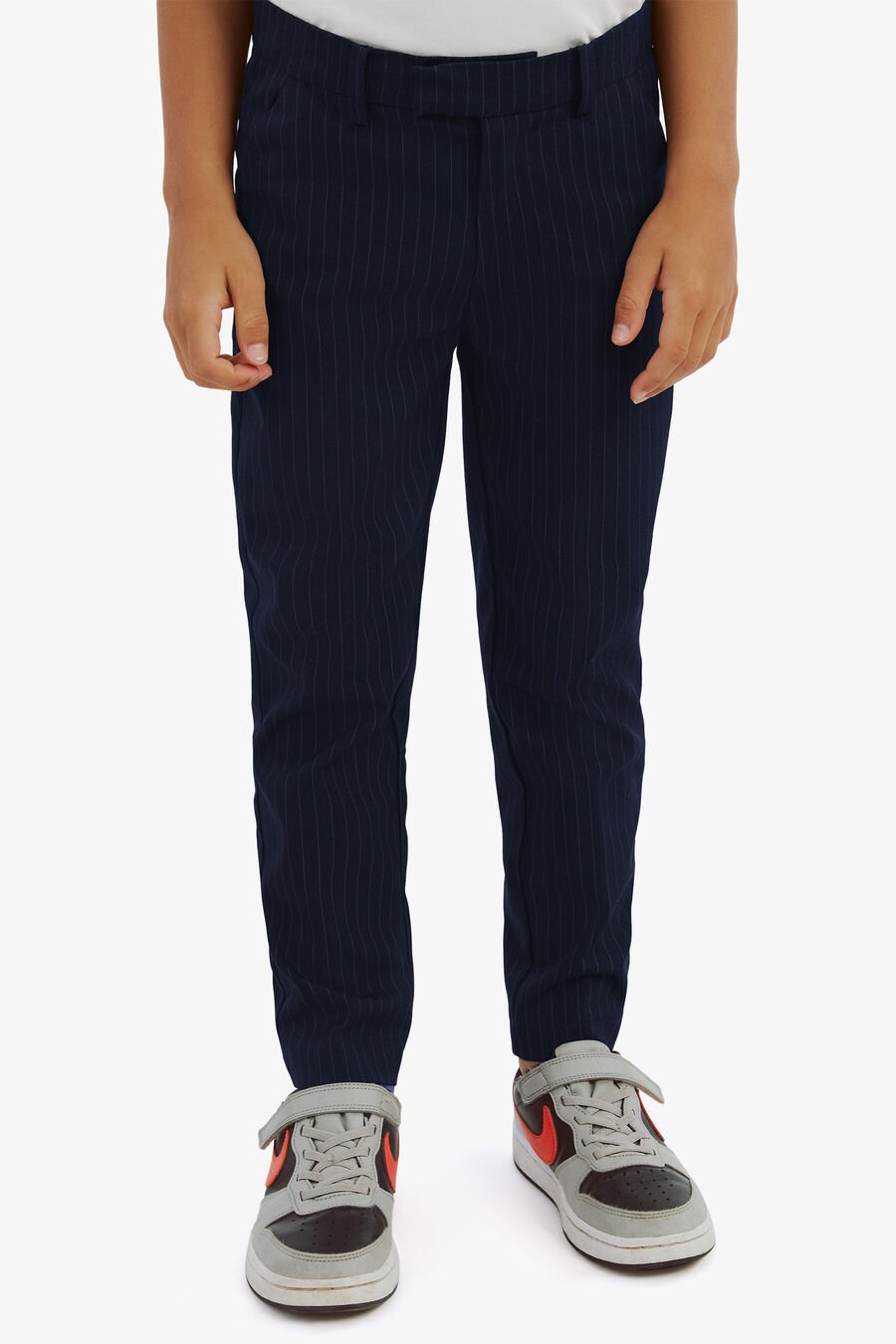 CHARLES PIN STRIPED PANT in colour Navy Pinstripe