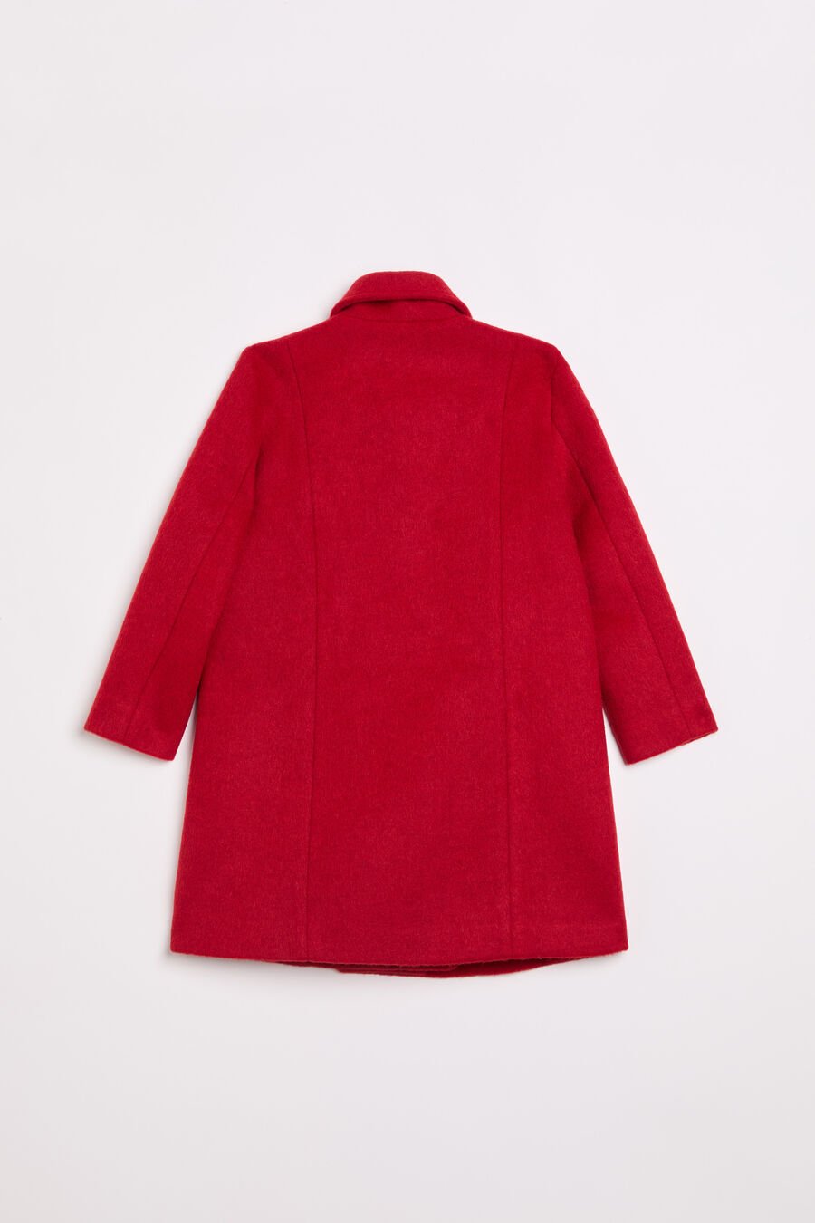 LEAH WOOL COAT in colour RED