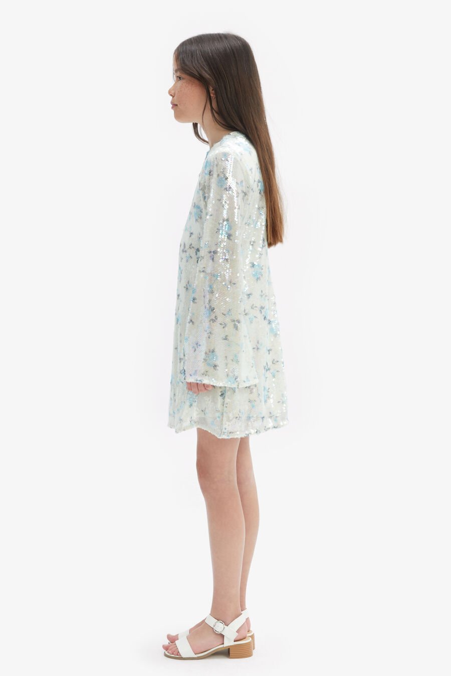 MARTA SEQUIN DRESS in colour BLUE