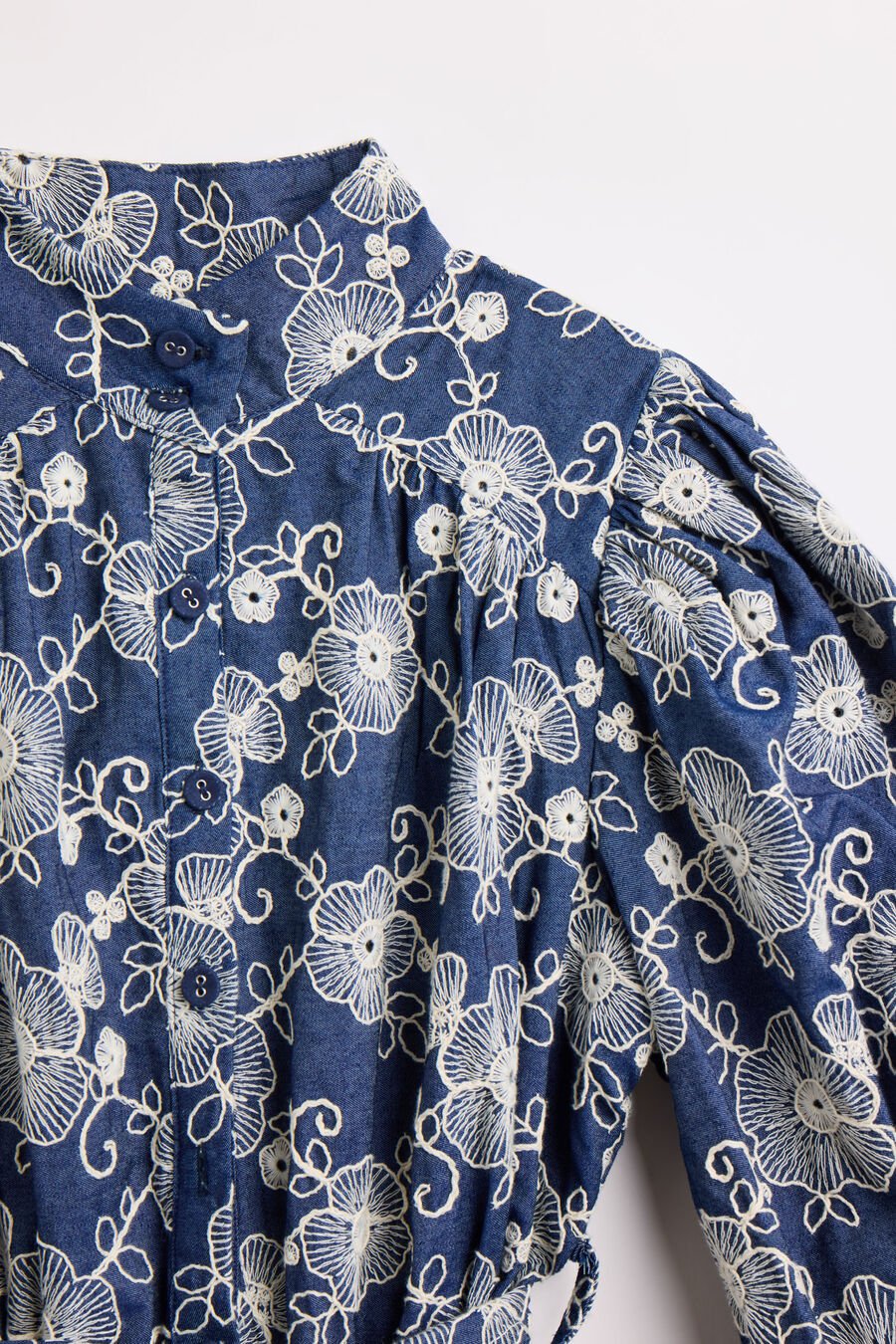 MACEY MINI SHIRT DRESS in colour Dark Denim