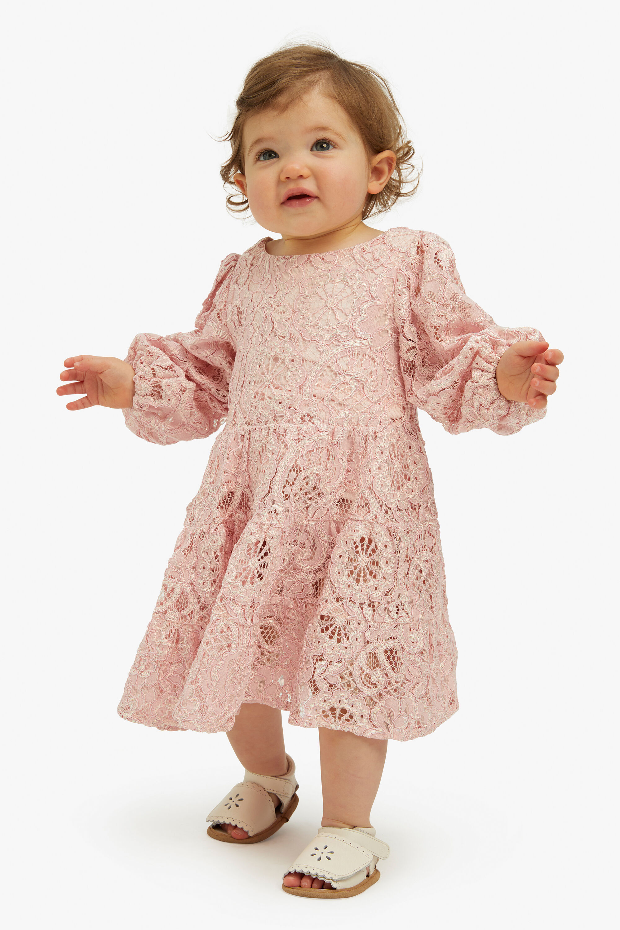 Baby pink bardot dress hot sale