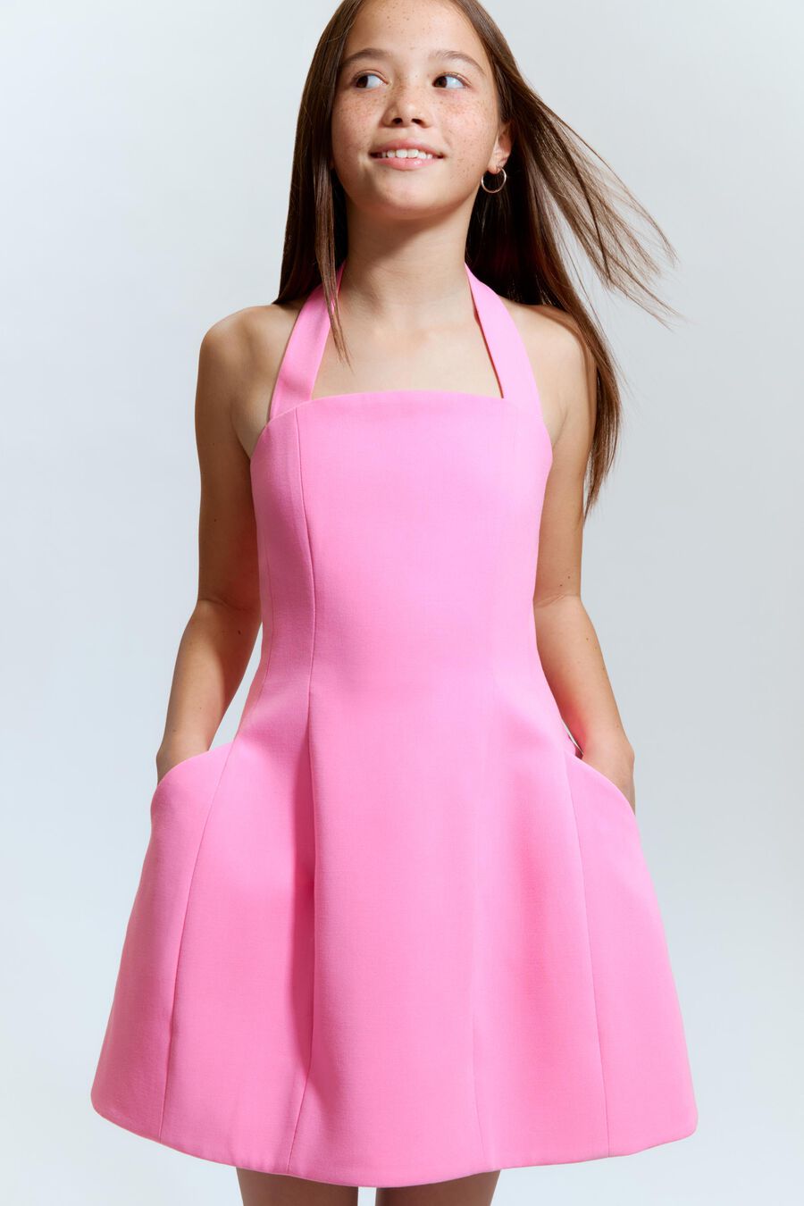 NEVELLE MINI  DRESS in colour Pink