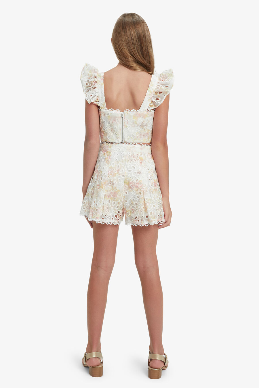 THALIA BRODERIE SHORT in colour SPRING BLM