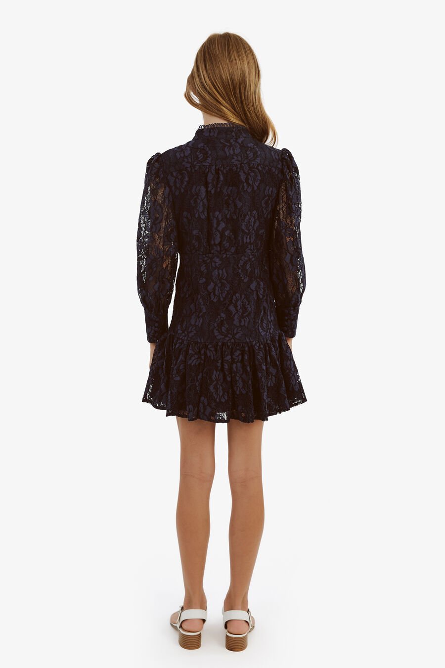 TALINA LACE DRESS in colour MIDNIGHT