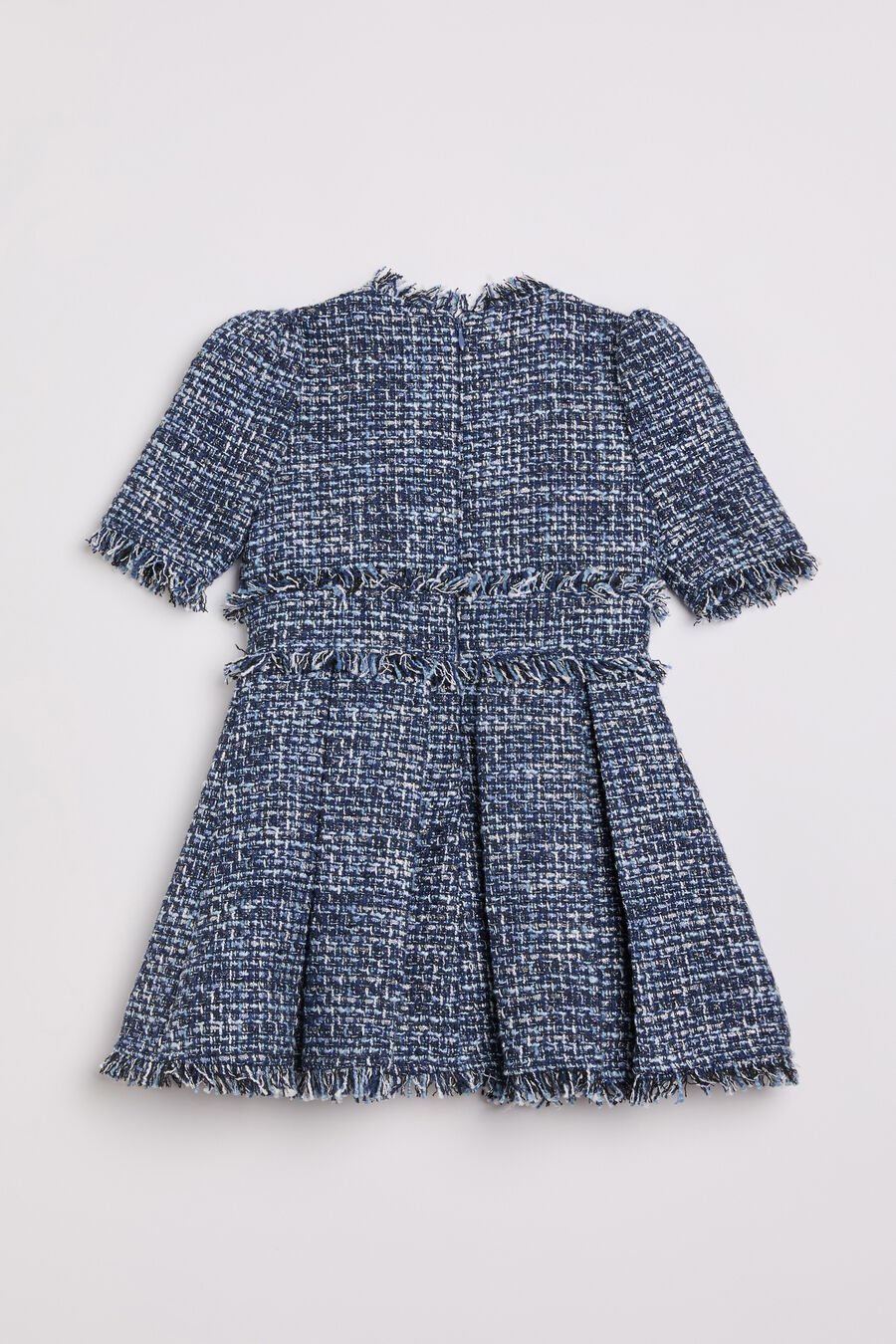 ELLE BOUCLE DRESS in colour NAVY