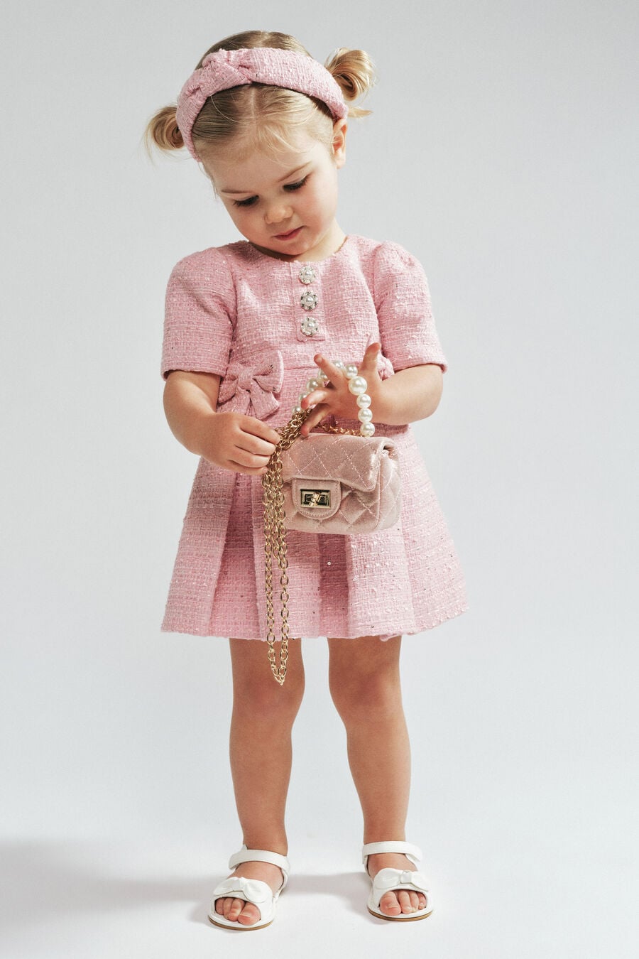 Baby Girl Trinity Boucle Dress