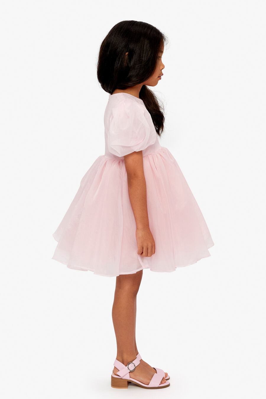 JULIET ORGANZA MINI DRESS in colour BLISS PINK