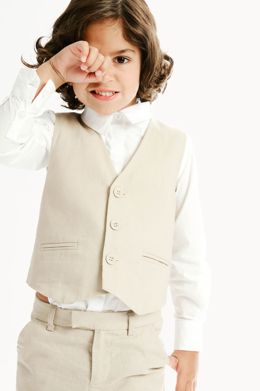 CHARLES PANT in colour SANDSHELL