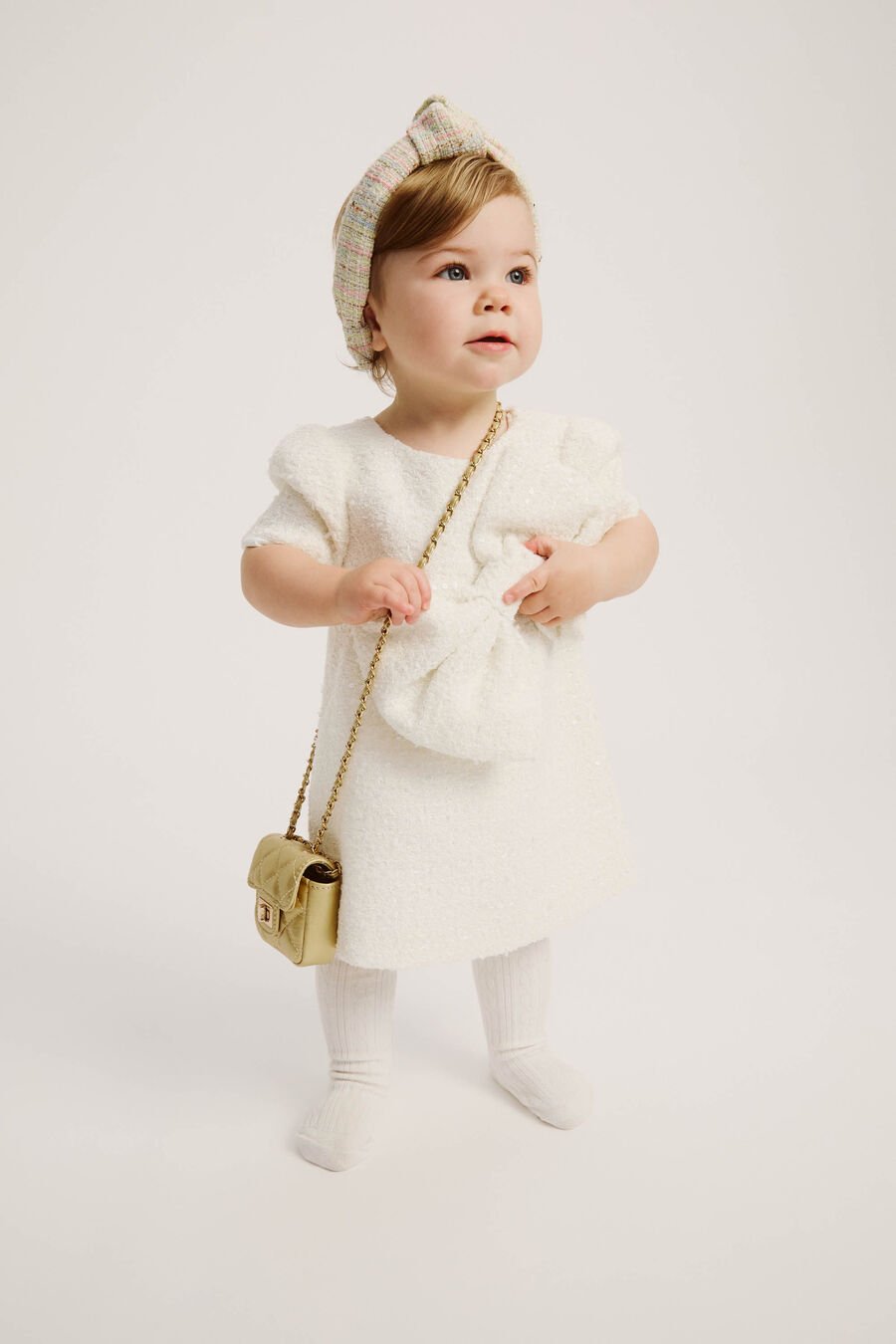 Baby Lucille Boucle Bow Dress